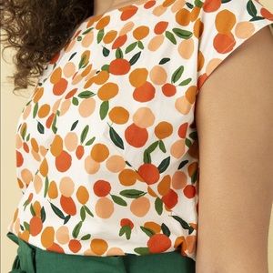BBWT Emily and Fin EDNA MINI SUMMER ORANGES TOP